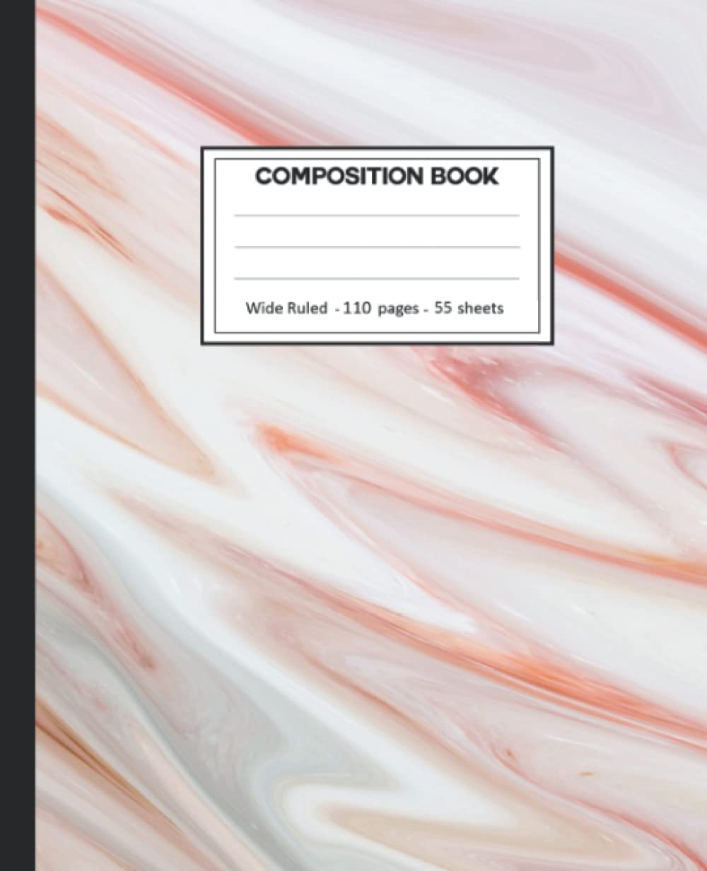 Composition Notebook: College Ruled: 110+ Lined Pages Writing Journal: Marble on White. baixar livro de graça
