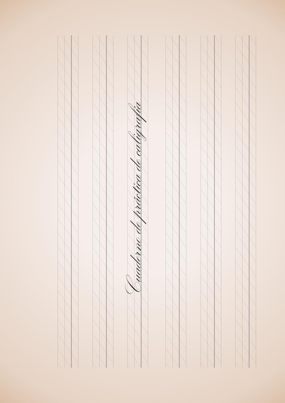 Cuaderno de práctica de caligrafía tamaño grande [tamaño A4] Encuadernación superior, impresión a una sola cara, 120 hojas; resistente a las ... desprendibles para su uso. (Spanish Edition)