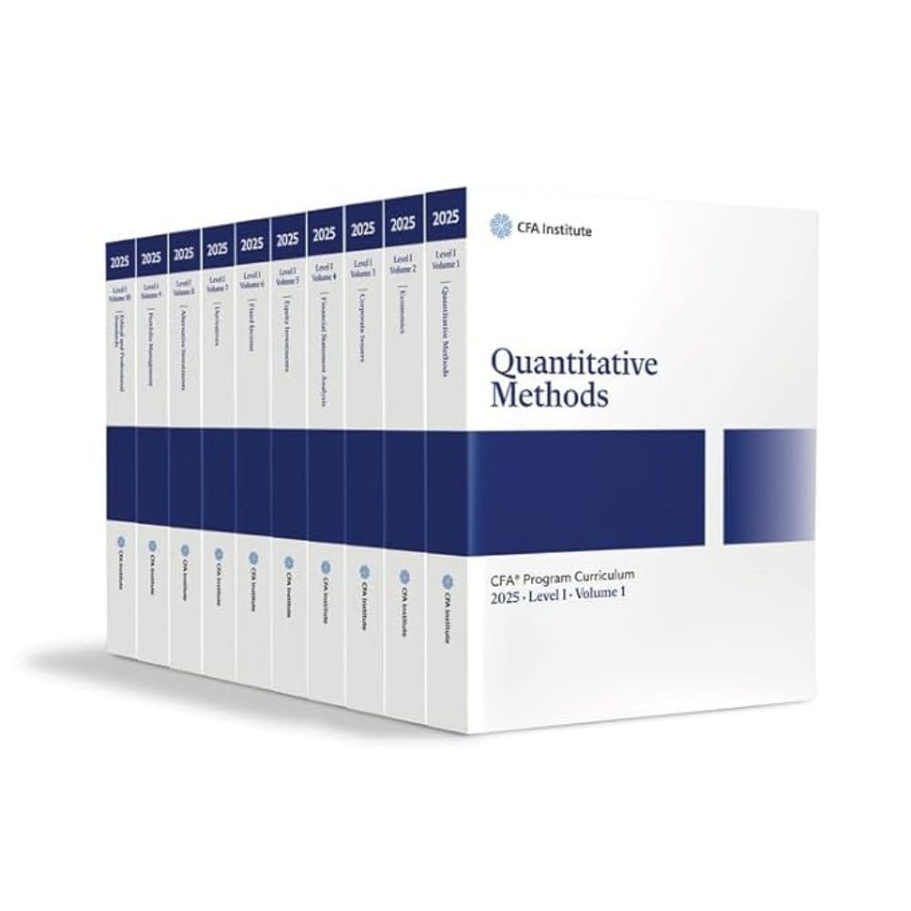 ler totalmente 2025 Cfa Program Curriculum Level I Box Set: Quantitative Methods / Economics / Corporate Issuers / Financial Statement Analysis / Equity Investments... / Ethical and Professional Standards: 1-10