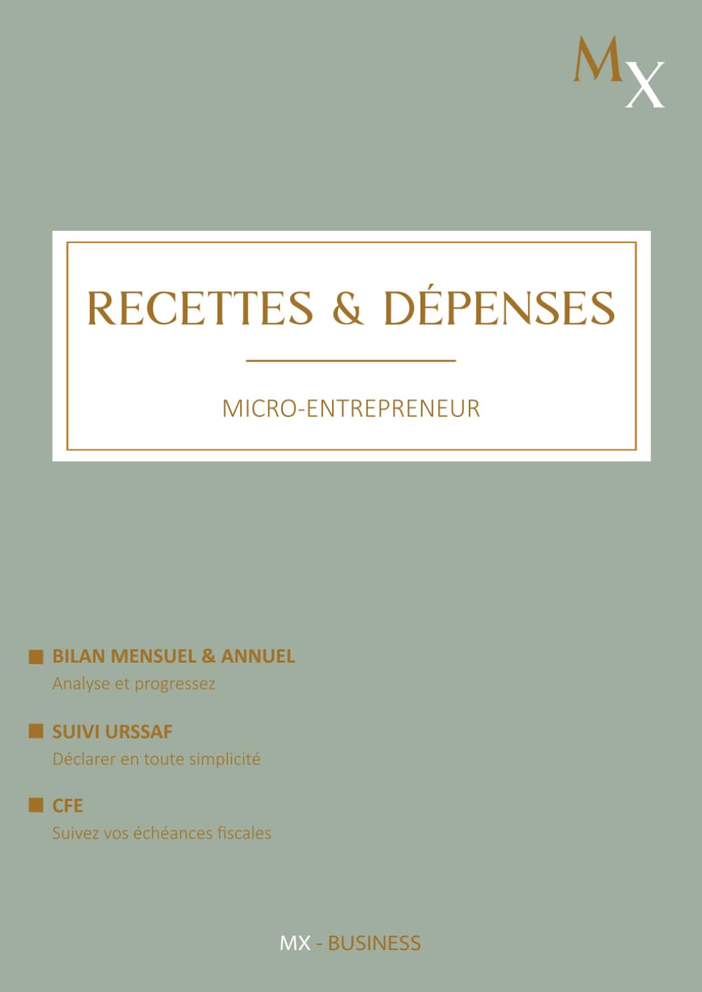 capítulo por capítulo baixar Registre des Recettes et Dépenses: Carnet de Comptabilité pour Auto-Entrepreneurs et Micro-Entreprises | Livre des Recettes et des Achats | Suivi... | Bilan Annuel - Vert Sauge (French Edition)
