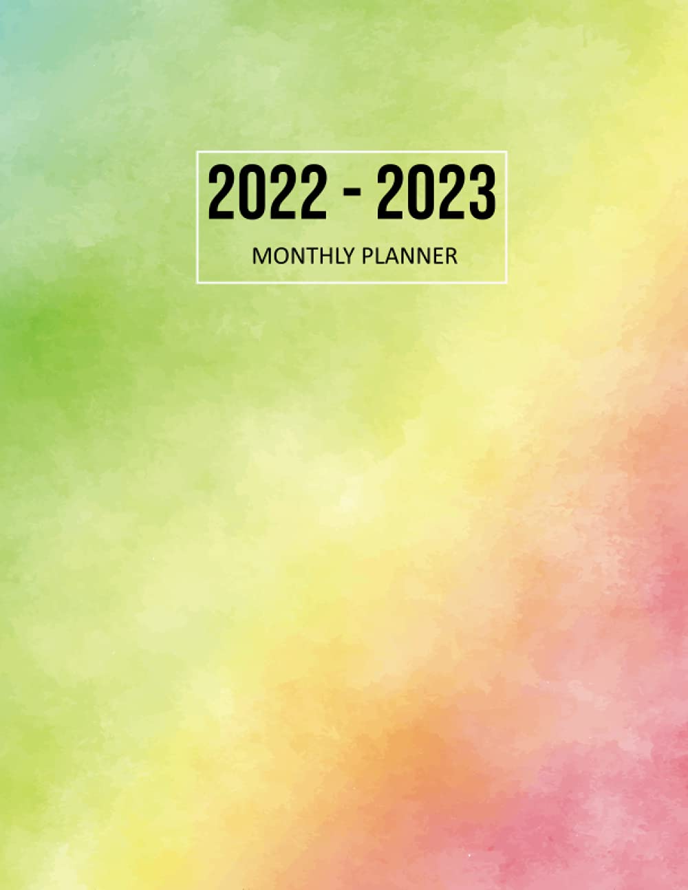 capítulo por capítulo baixar 2022 Monthly Planner: Calendar Planner 2022-2023 Monthly Planner, Two Year Planner Calendar Schedule Organizer | January 2022 to December 2023 - 24 Months | Colorful Rainbow cover