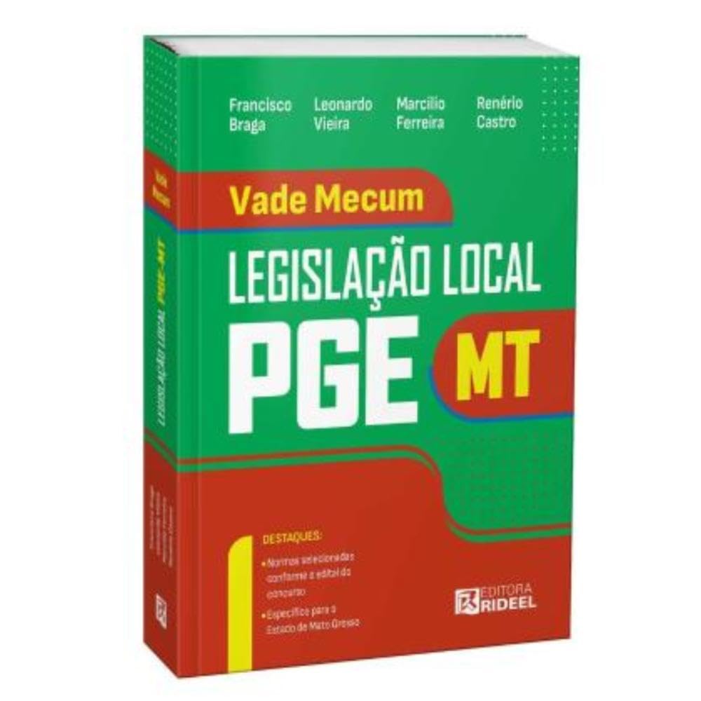 Vade Mecum Legislação Local PGE-MT (Mato Grosso) baixar livro de graça