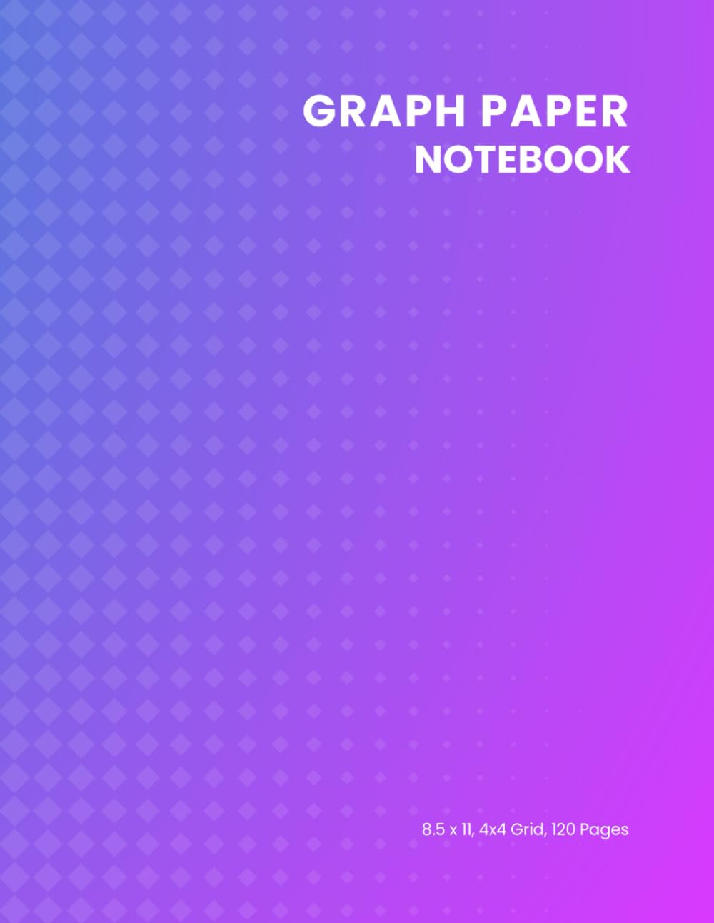ler totalmente Graph Paper Notebook 8.5 x 11, 4x4 Grid, 120 Pages: Perfect for Math, Notes, Sketches, and Planning