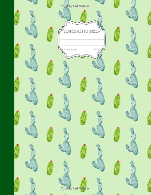 ler totalmente cactus patterns with lovely style Composition Notebook: Cactus Garden Journal Notebook 120 Page Composition Book Diary Planner Cactus Lover Gifts (8.5... inch) (Smile More Cacti Notebooks & Journals)