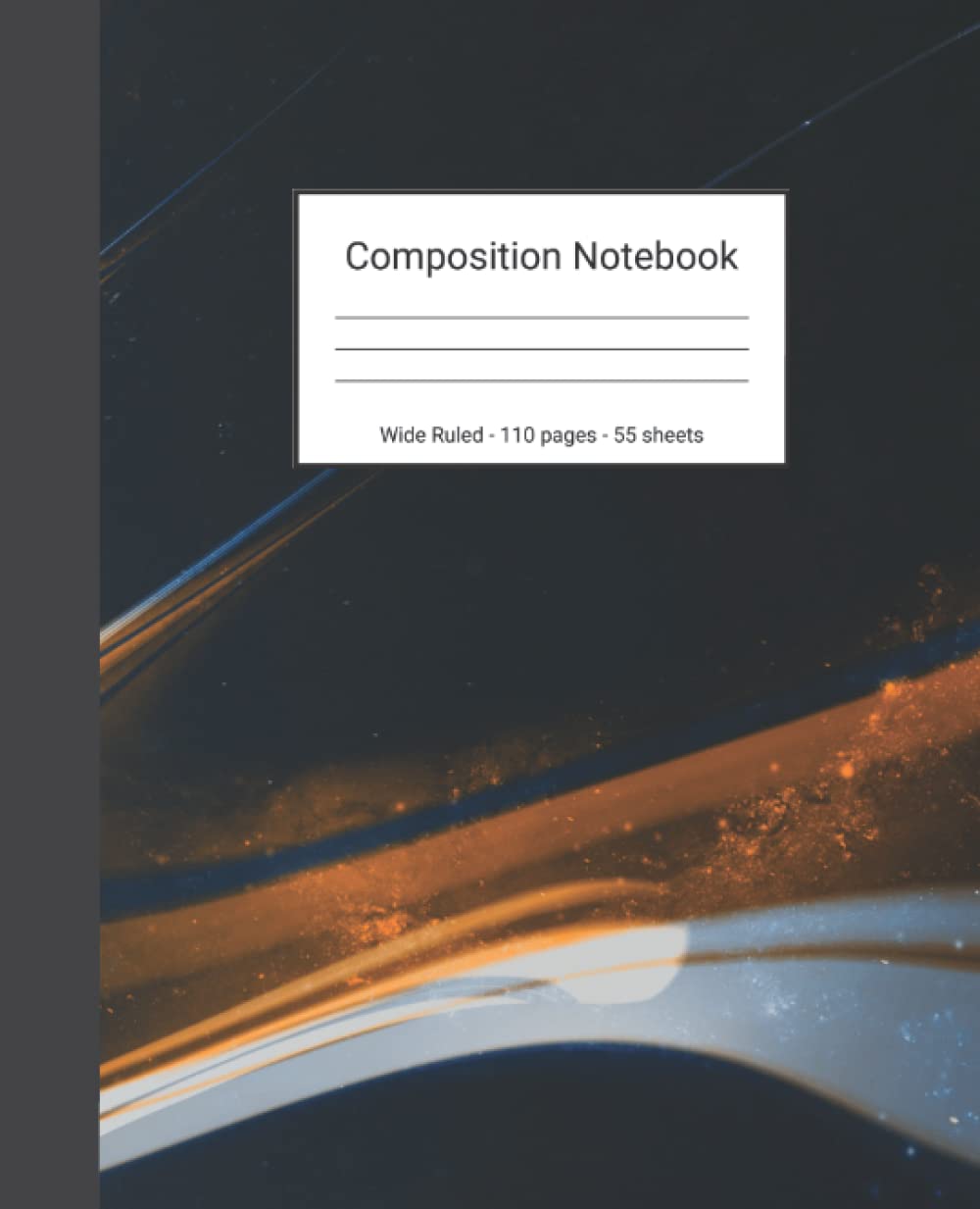 Composition Notebook: Wide Ruled Paper Notebook Journal - Black And Yellow Abstract Art - Blank Wide Lined Workbook baixar o livro de graça