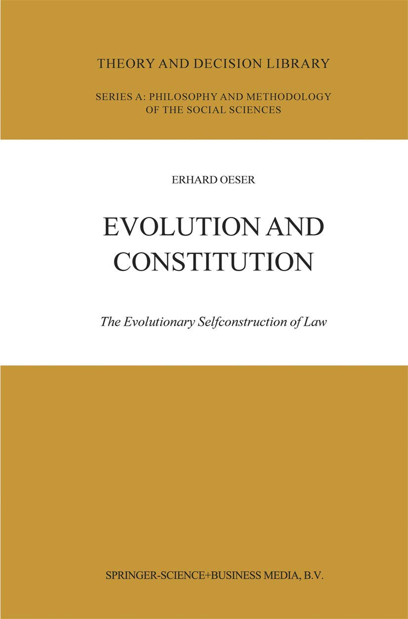 Evolution and Constitution: The Evolutionary Selfconstruction of Law: 37 baixar livro de graça