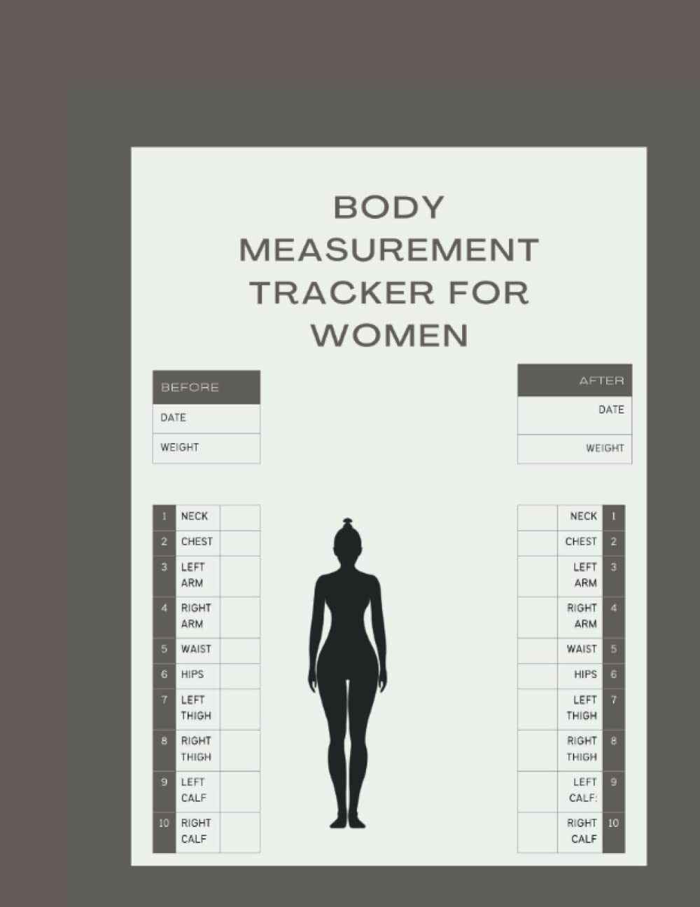 ler totalmente Body measurement tracker for women: Simple method for women to keep track of weight and body measurement