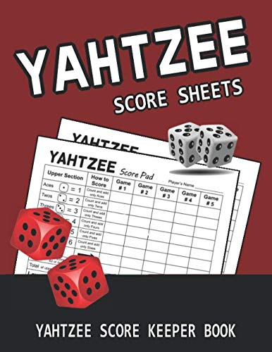 capítulo por capítulo baixar Yahtzee Score Sheets (Yahtzee Score Keeper Book): Yahtzee Score Pads Classic: Yahtzee Board Game - Large 8.5"x11" - 110 Pages