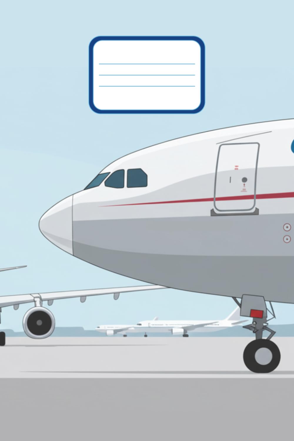 ler totalmente Modern Aviation Notebook: Flat Design Airplane Illustration Cover, 120 Lined Pages, 6x9 Inches - Journal for Aircraft and Airport Lovers