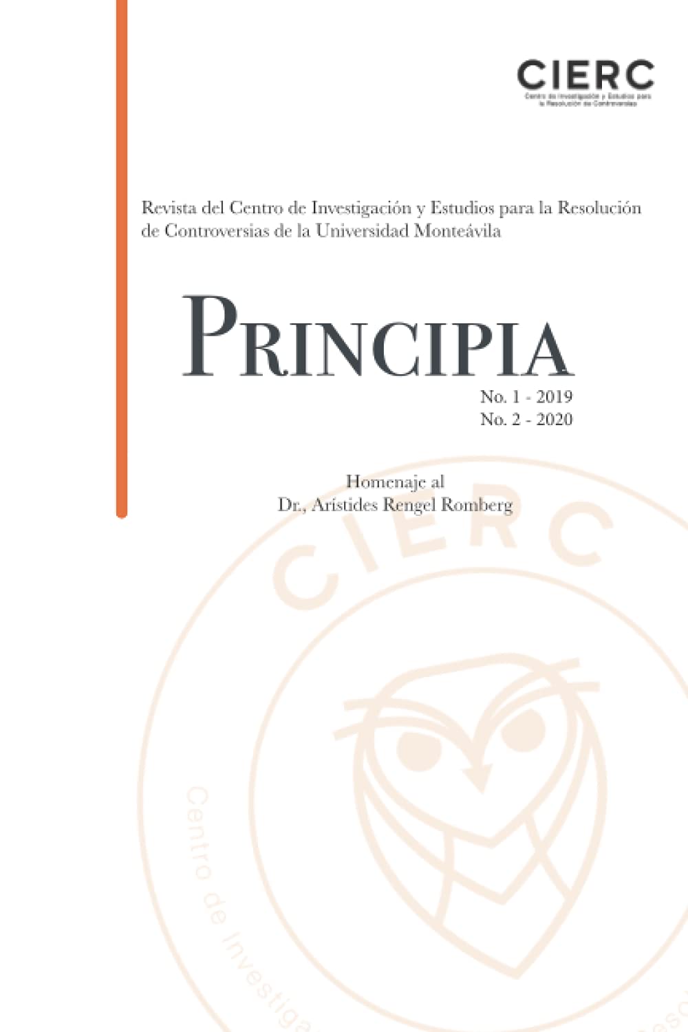 Principia No 1-2 (2019-2020) Revista del Centro de Investigación y Estudios para la Resolución de Controversias baixar o livro de graça