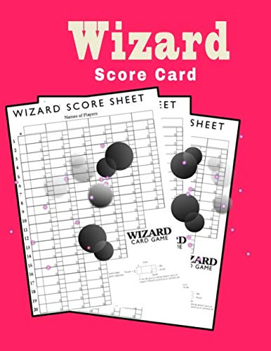 ler totalmente wizard score card: large size print wizard card game score keeping book