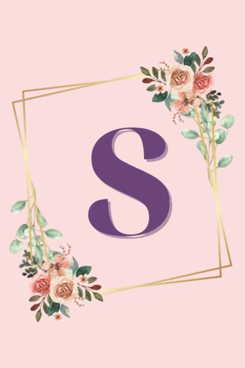 ler totalmente Girl Capital Letter S Alphabet Notebook Stationary Supplies for Kids Teens Girls Woman Journal Women Journaling Scrapbooking Express Your Creativity... Adorable Pink Flower Design Present Gift