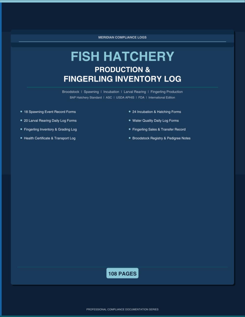 Fish Hatchery Production & Fingerling Inventory Log...: Daily Hatchery Operations, Breeding, Egg Incubation, Survival Rates, Stocking Records & Production Tracking baixar o livro de graça