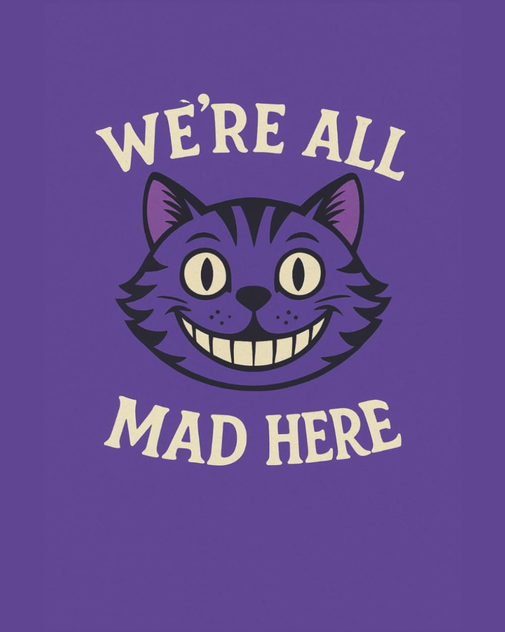 We're All Mad Here: Unique notebook, ruled pages with gray read-friendly tint baixar livro de graça