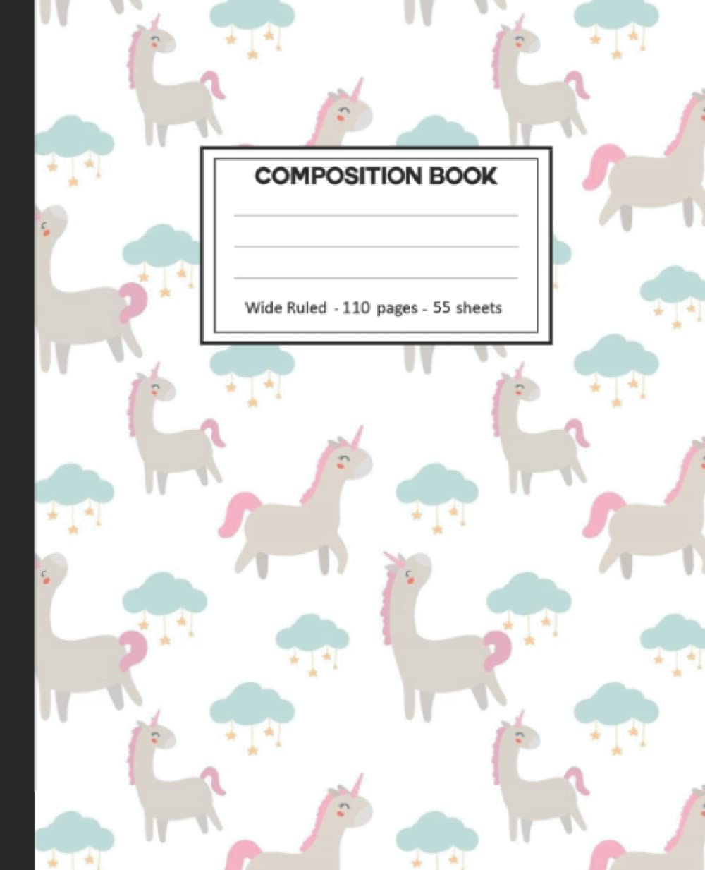ler totalmente Composition Notebook: Unicorn Wide Ruled Paper Notebook Journal size 7.25 x 9.25” for student