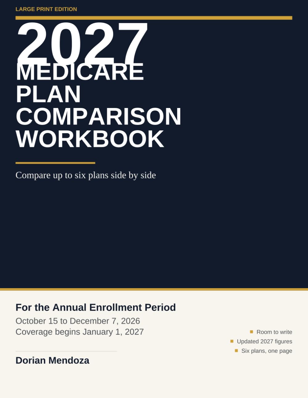 The 2027 Medicare Plan Comparison Workbook: Compare Six Medicare Advantage and Part D Plans Side by Side | Large Print Worksheets for the Annual Enrollment Period (ClearPath Workbooks) baixar livro de graça
