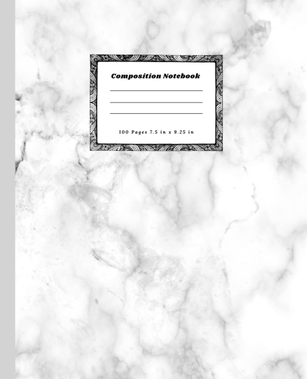 ler totalmente Composition Notebook: Pretty White-Grey Turquoise Liquid Marble | Workbook for Everyone