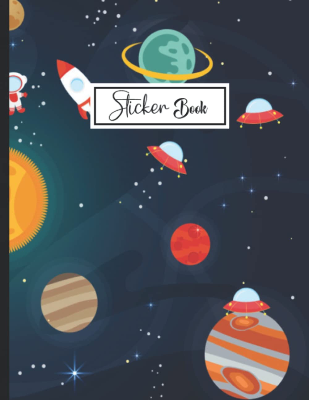 capítulo por capítulo baixar Sticker Book: Cute Planets Design Blank Sticker Album Journal pages for Kids Sticker Collection Book.