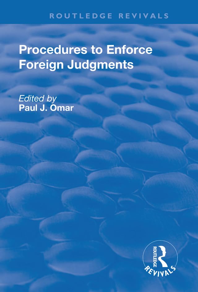 ler totalmente Procedures to Enforce Foreign Judgments (Routledge Revivals) (English Edition)