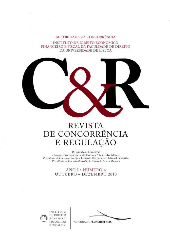 Revista de Concorrência e Regulação: ano I - Nº 4