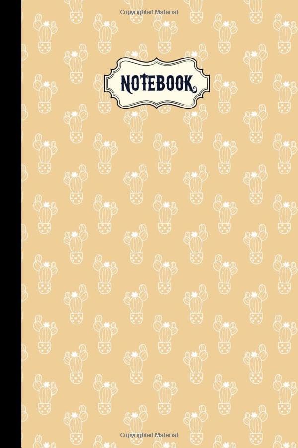 hand drawn cactus pattern Notebook: Cute Cactus Pattern Composition Journal with Lines... Boys Teens Kids Men Women (120 Pages 6 x 9) baixar livro de graça