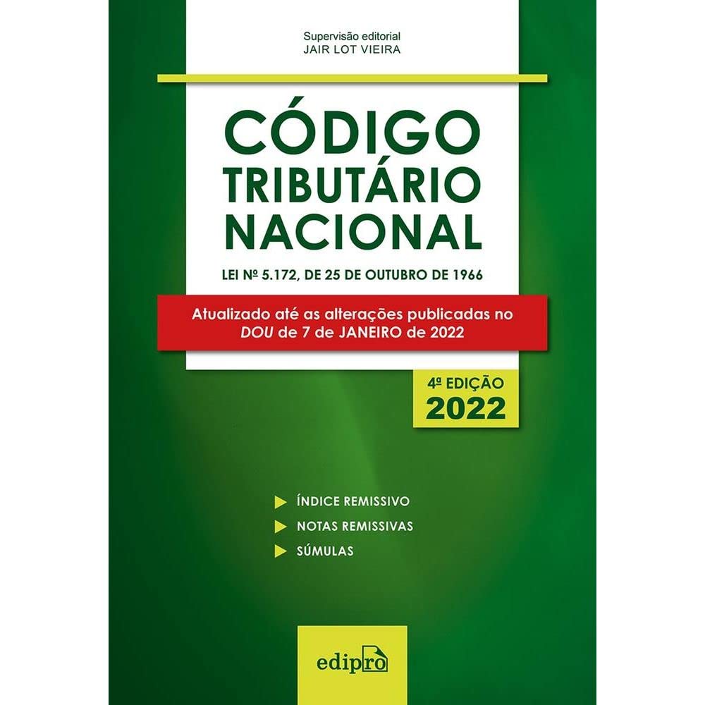 Código Tributário Nacional 2022: Mini