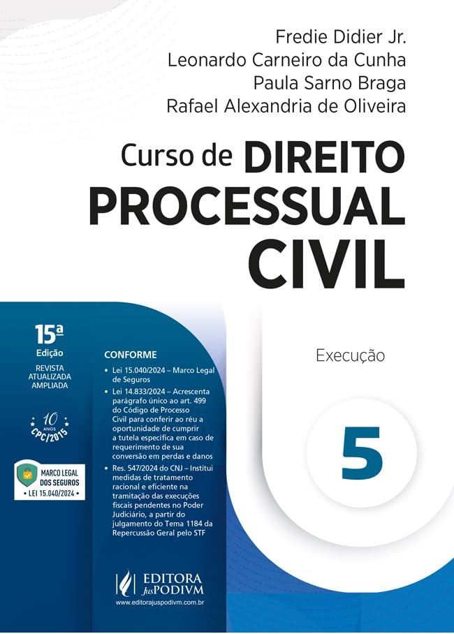 Curso de Direito Processual Civil - v.5 - Execução 15Ed.2025 baixar livro de graça