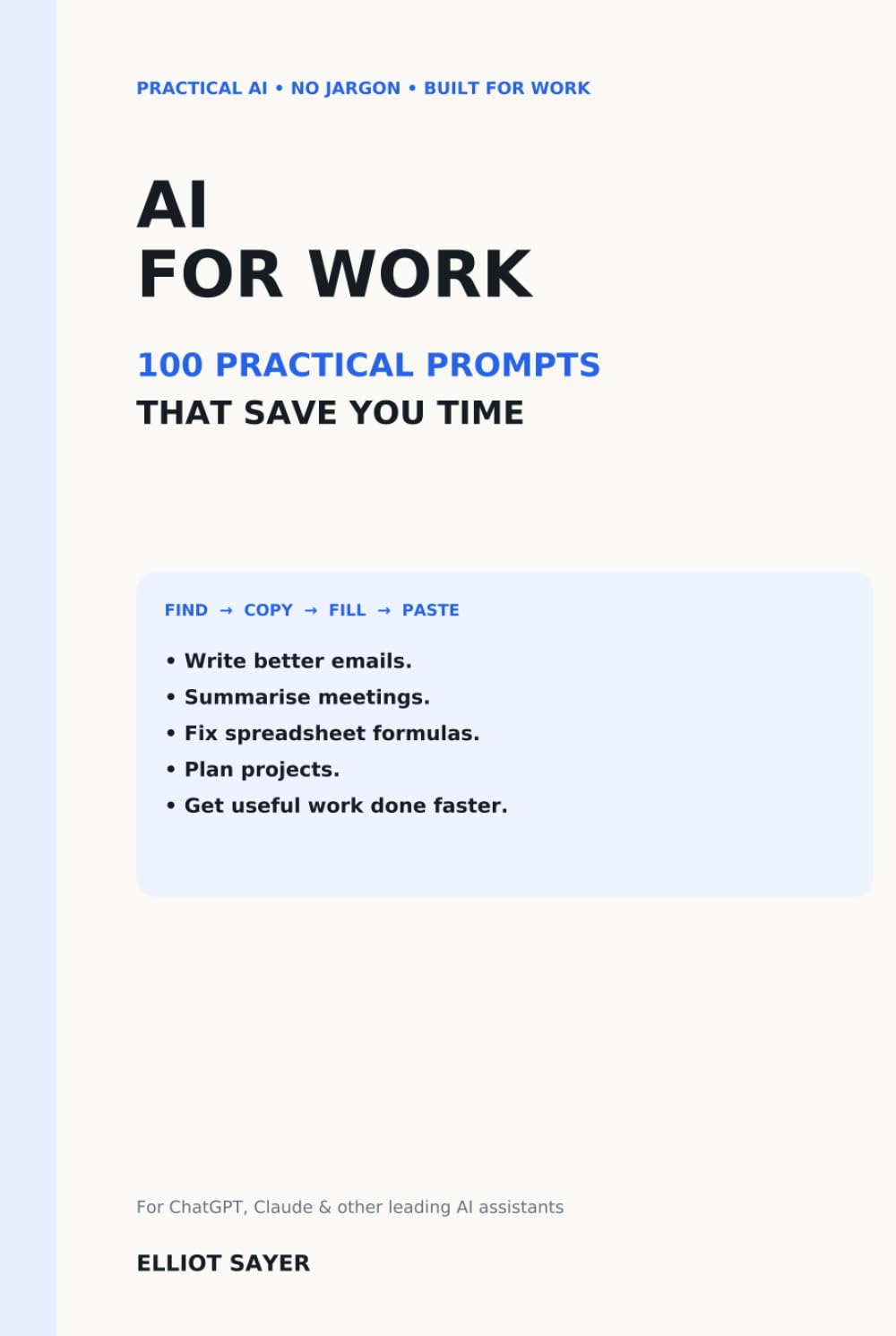AI for Work: 100 Practical Prompts That Save You Time baixar o livro de graça