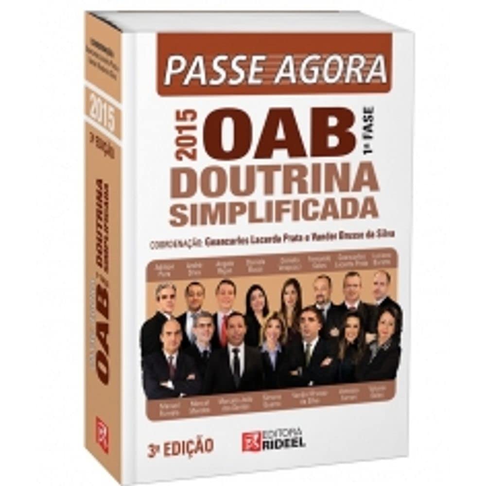 capítulo por capítulo baixar Passe Agora na Oab 1ª Fase. Doutrina Simplificada