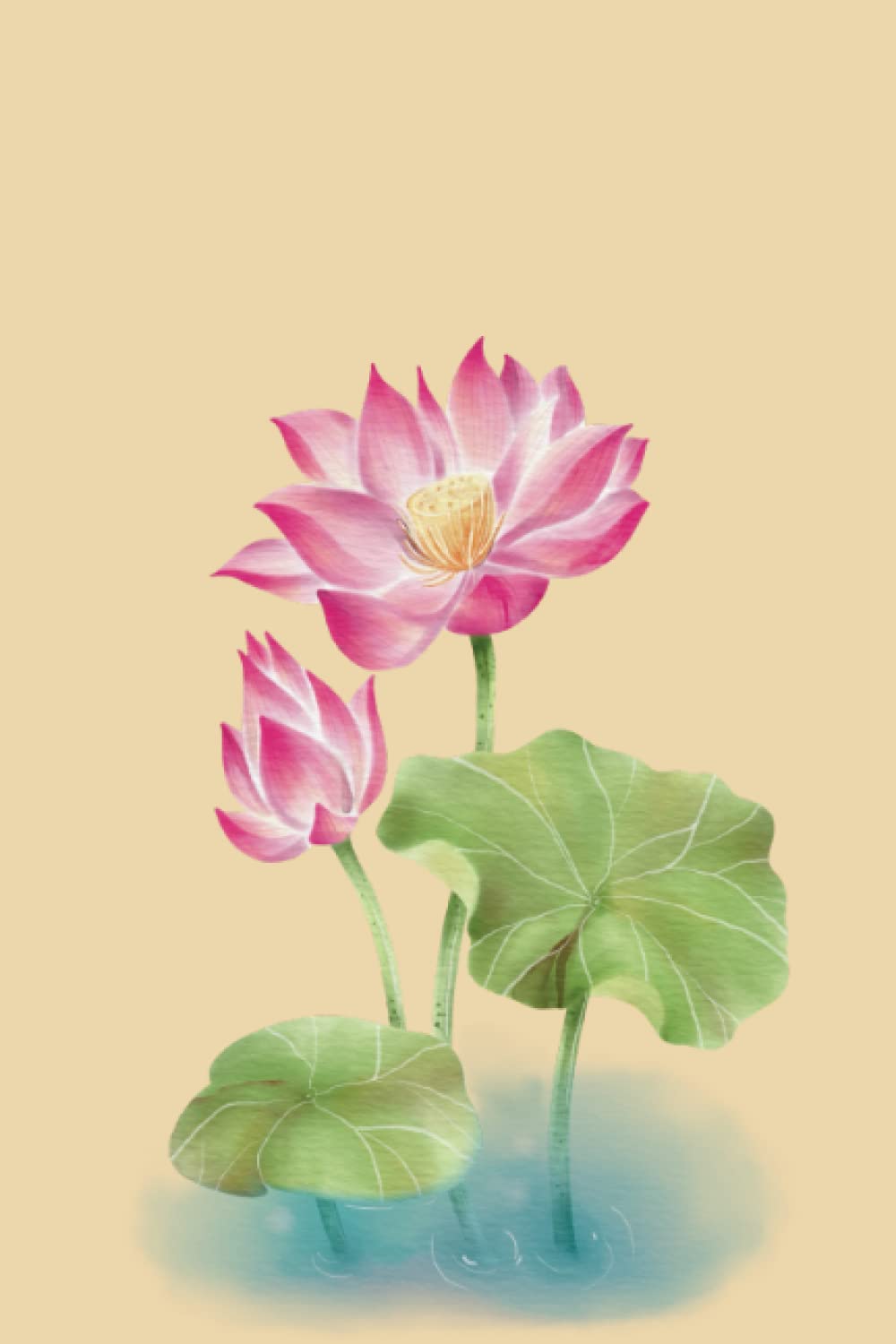 ler totalmente Notebook: Chinese Lotus Flower