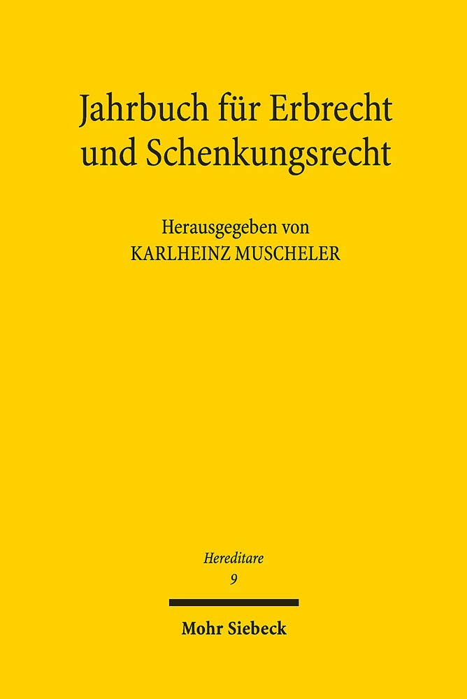 capítulo por capítulo baixar Hereditare - Jahrbuch Fur Erbrecht Und Schenkungsrecht: Band 9