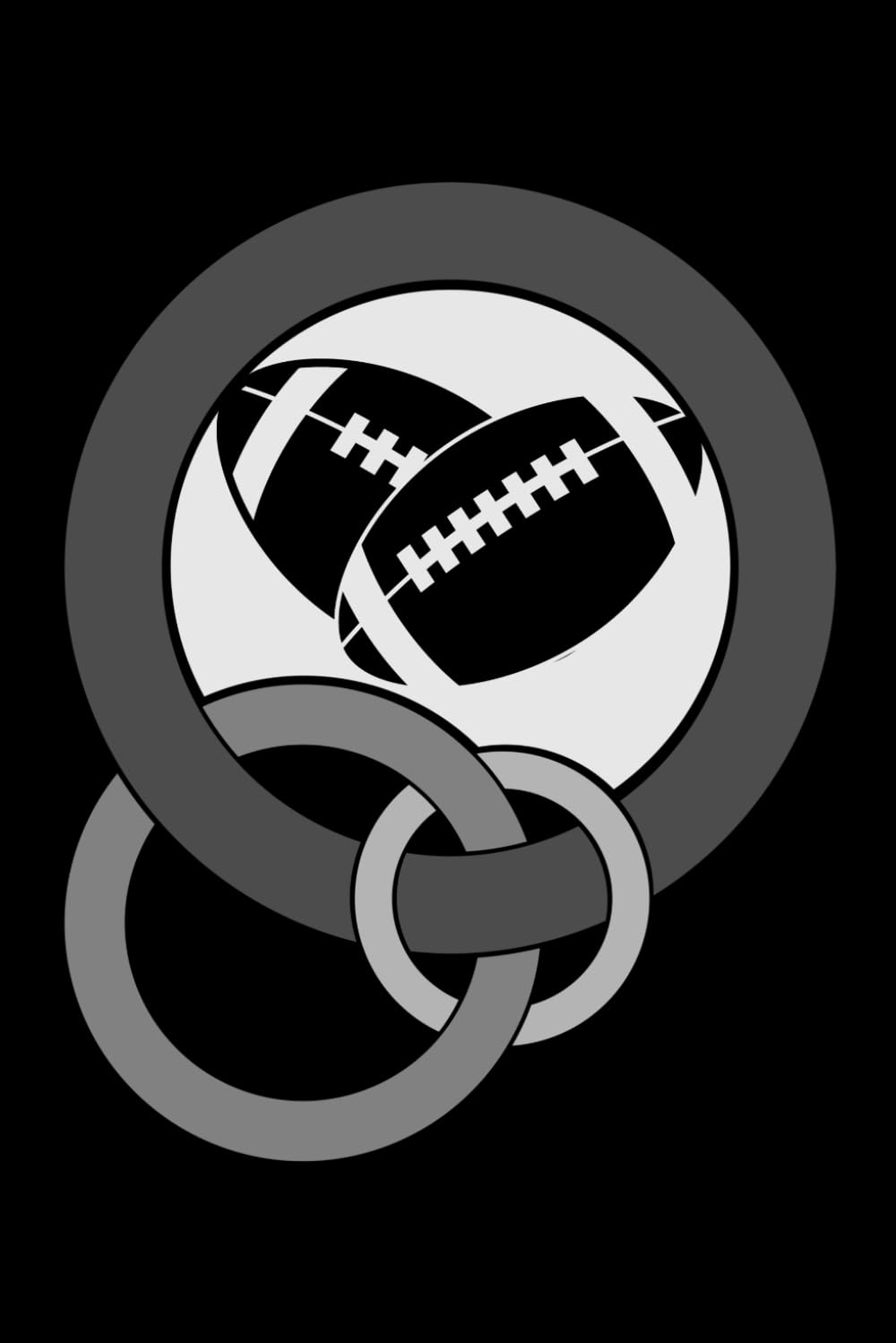 RUGBY INTERLOCKING CIRCLES: journal, lined, 120 pages, 6x9 inches, matte finish cover, notebook, diary gift, no bleed baixar o livro de graça