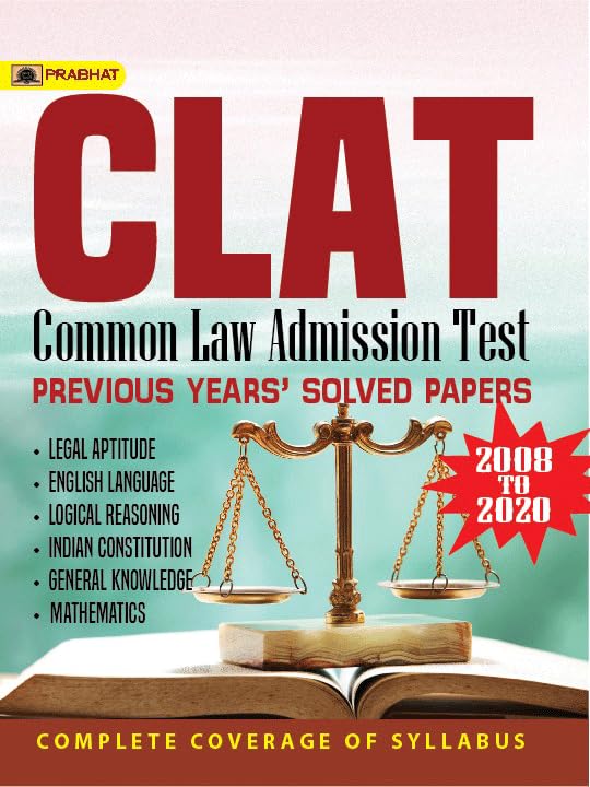 ler totalmente CLAT COMMON LAW ADMISSION TEST: Previous Years’ Solved Papers (2008–2020) for Effective Preparation by Team Prabhat (English Edition)