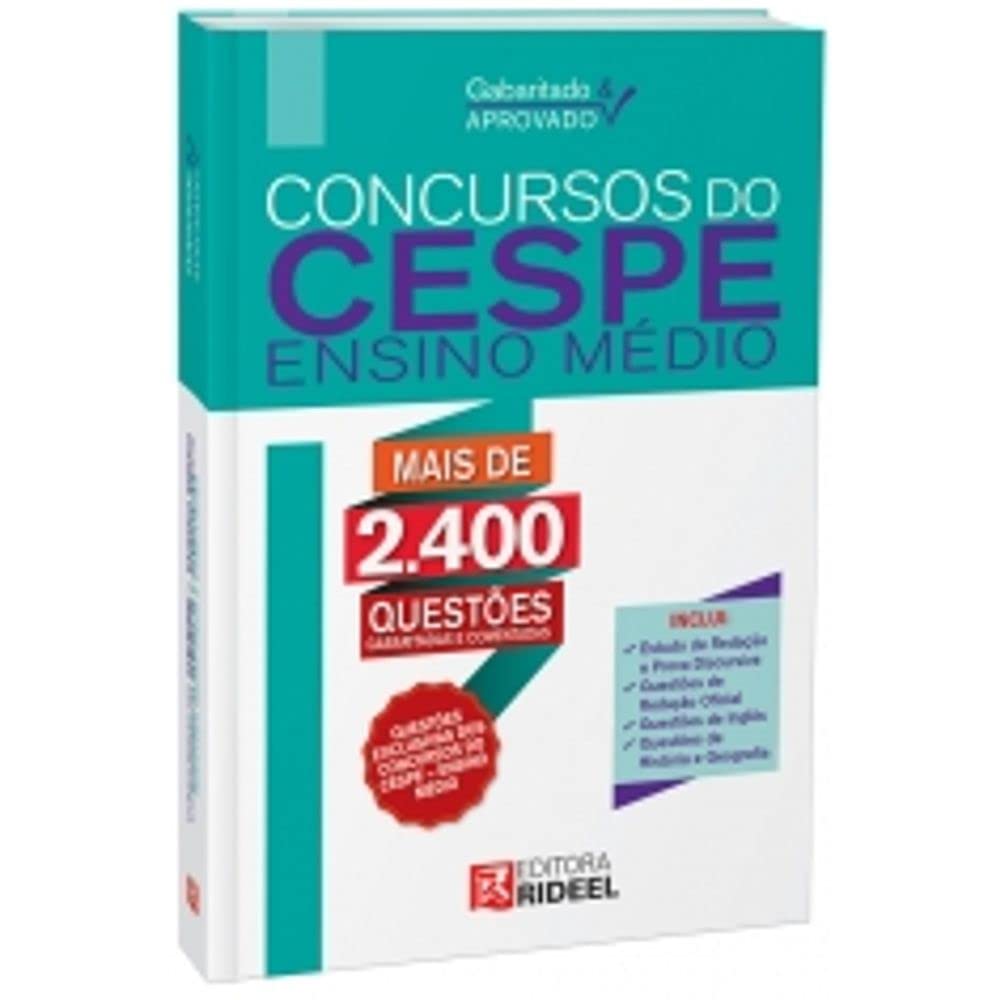Gabaritado e Aprovado. Concursos do CESPE. Ensino Médio baixar livro de graça