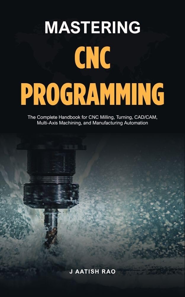 ler totalmente Mastering CNC Programming: The Complete Handbook for CNC Milling, Turning, CAD/CAM, Multi-Axis Machining, and Manufacturing Automation (English Edition)