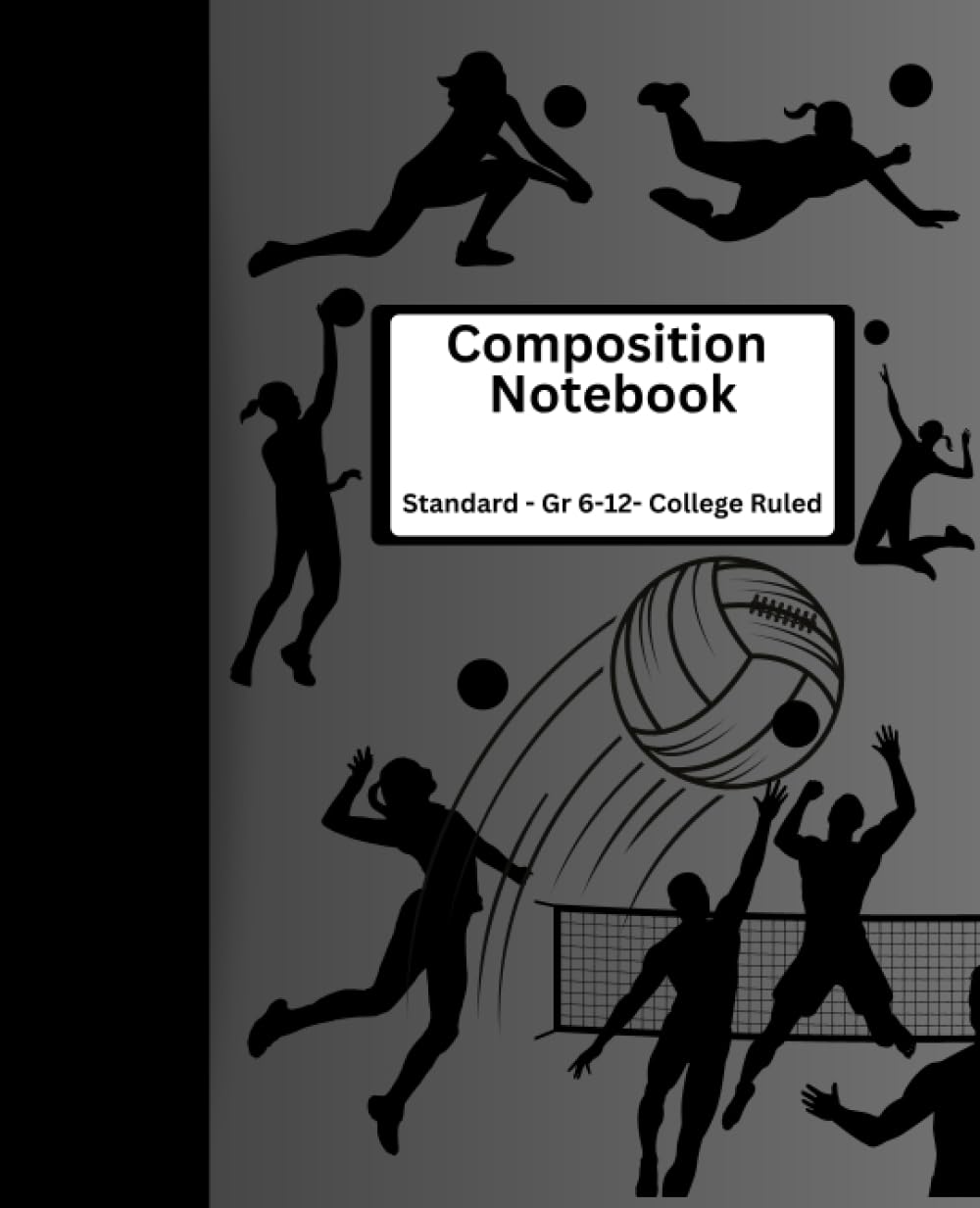 Composition Notebook: Standard school size with a volleyball theme on the cover and 120 college rule lined pages for students in grades 6-12. baixar o livro de graça