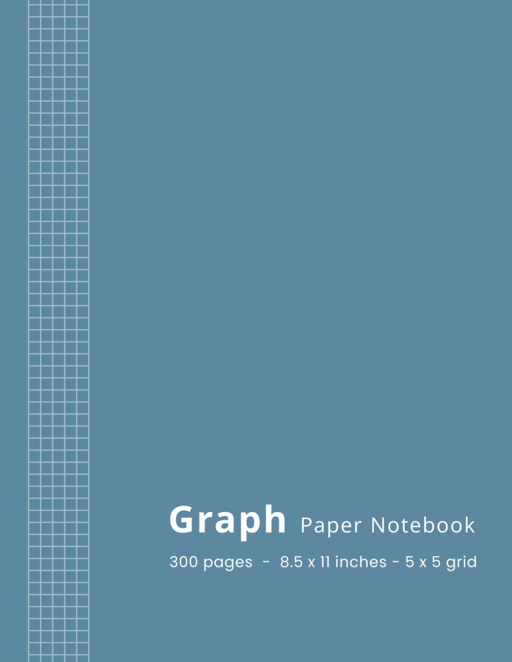 capítulo por capítulo baixar Graph Paper Notebook 300 Pages (150 Sheets) | Large 8.5 x 11 | 5x5: 5 Squares per Inch Quad Ruled Grid Paper Composition Book | for Math, Science, Engineering, School and Work | Blue