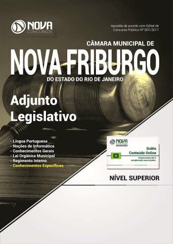 capítulo por capítulo baixar Apostila Câmara Municipal de Nova Friburgo - RJ 2017 - Adjunto Legislativo