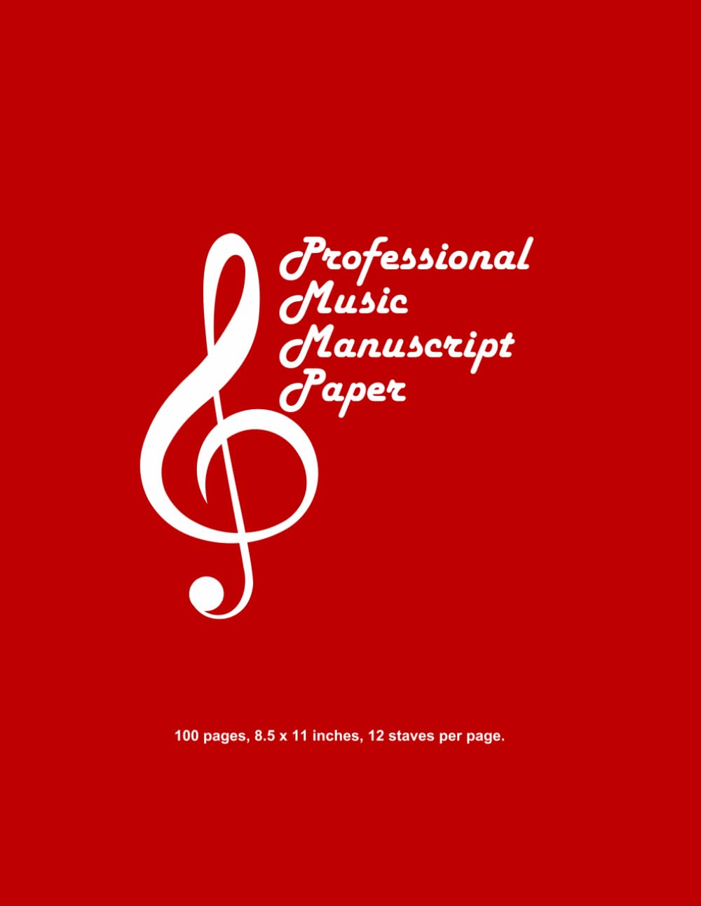 capítulo por capítulo baixar Professional Music Manuscript Paper: Red Cover: 100 Pages, Each with 12 Staves for Composing, Arranging, and Notating Music