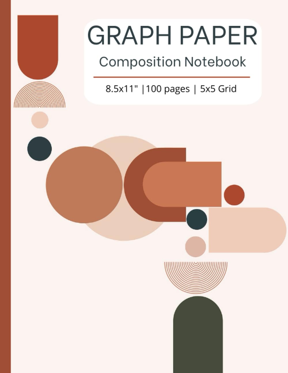 Graph Paper Composition Notebook: Grid Paper for Math and Science Students, Quad ruled 5x5 (100 pages, 8.5x11") baixar o livro de graça