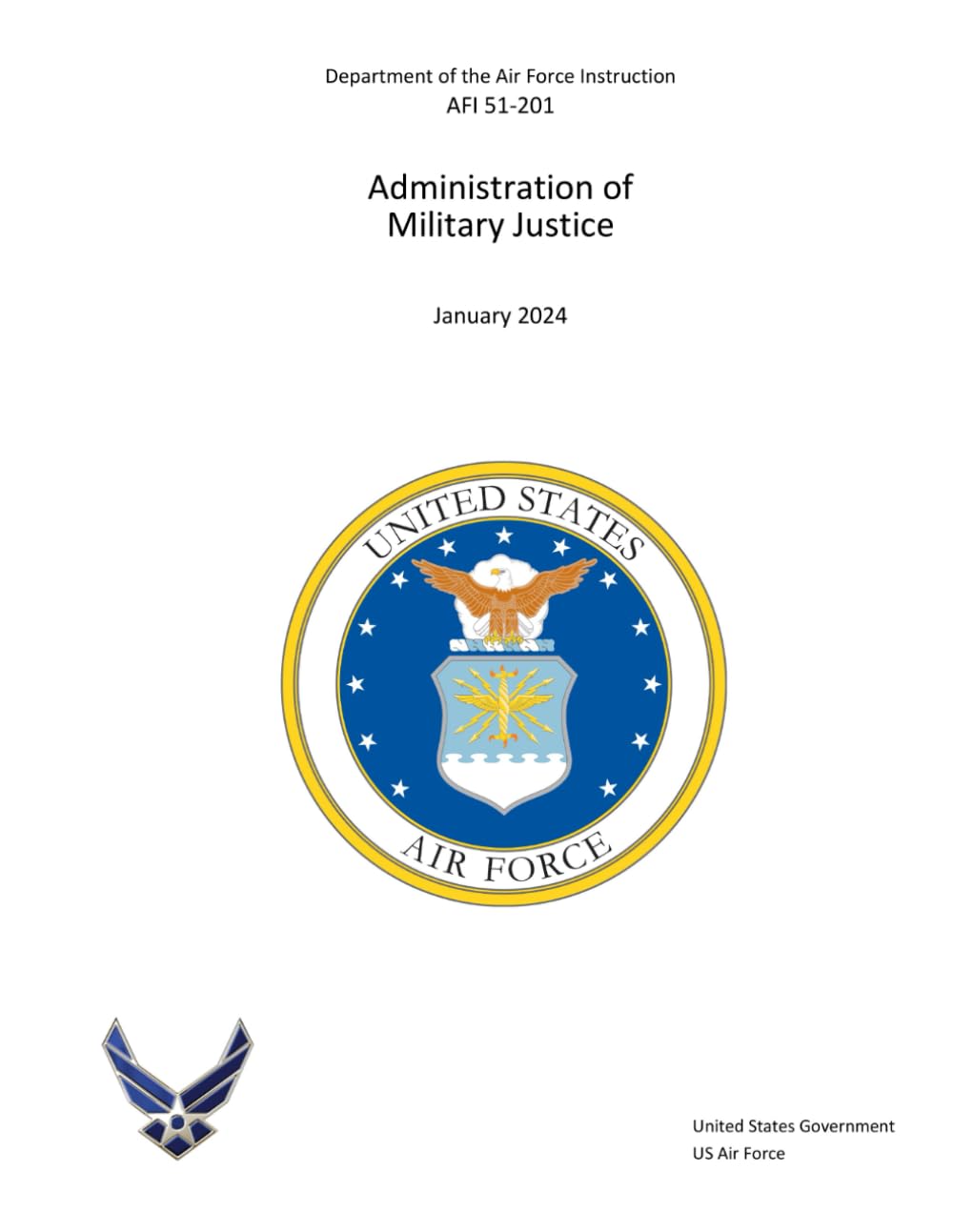 Department of the Air Force Instruction AFI 51-201 Administration of Military Justice January 2024 baixar o livro de graça