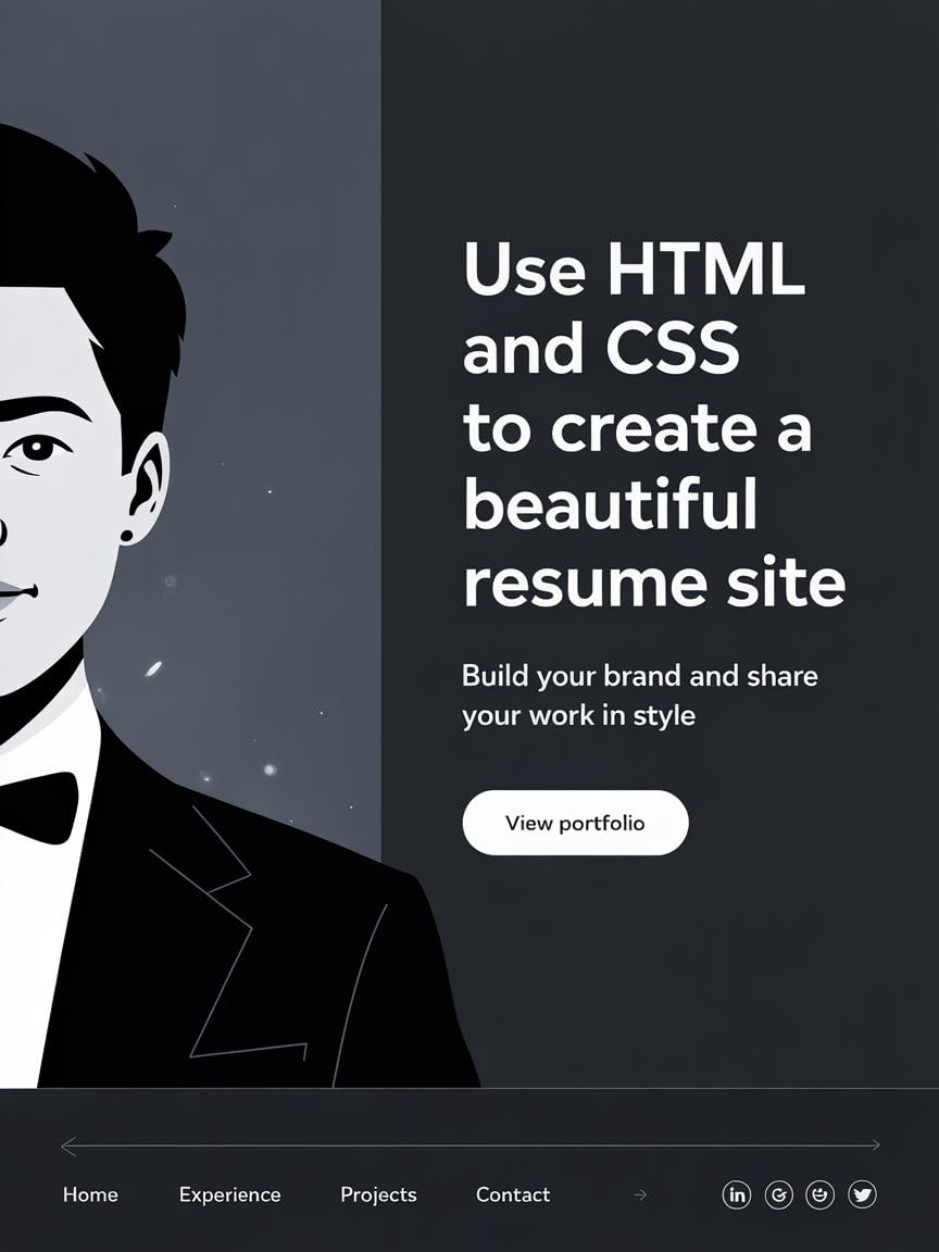 ler totalmente USE HTML AND CSS TO CREATE A BEAUTIFUL RESUME SITE: Build Your Brand and Share Your Work in Style (English Edition)