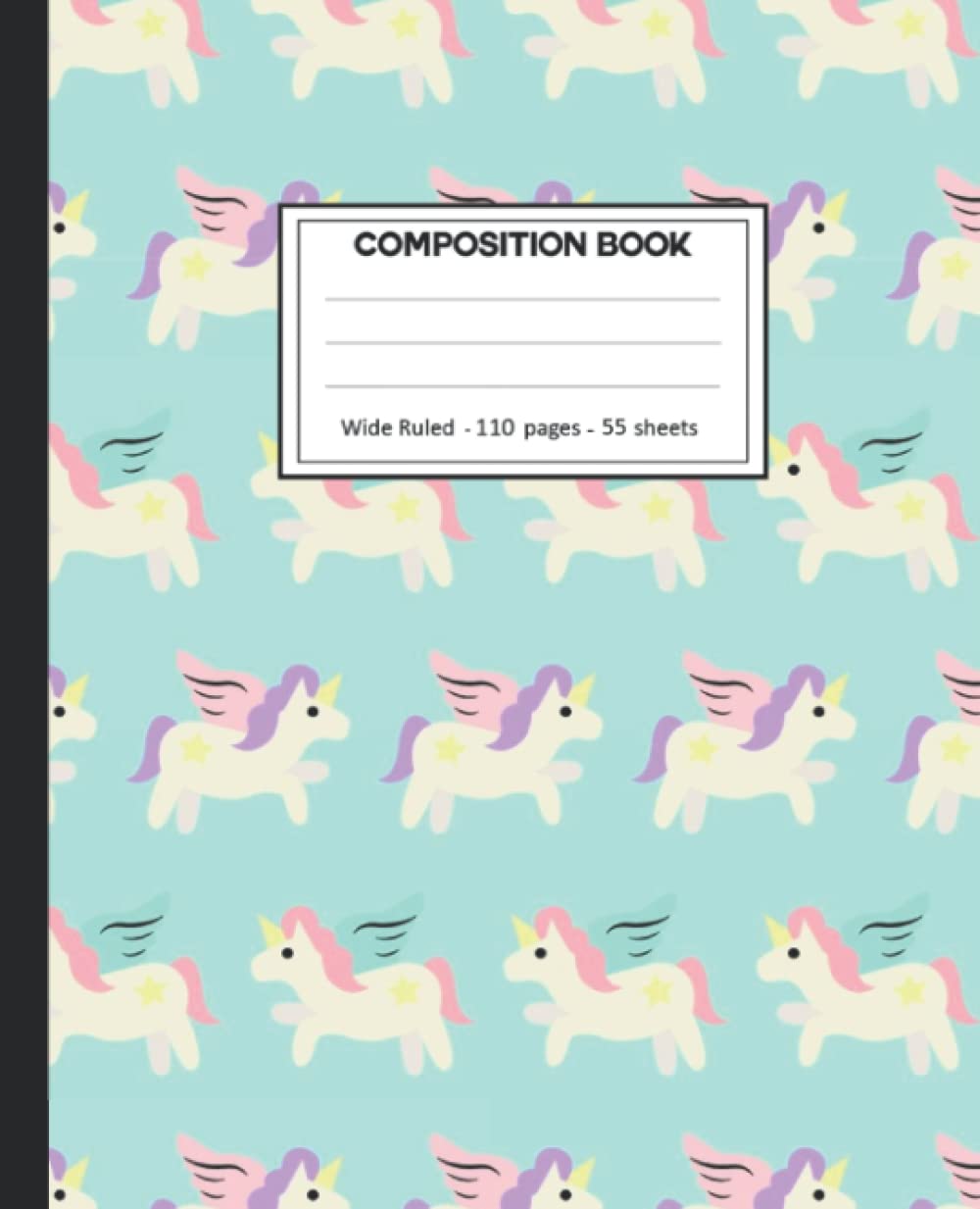 capítulo por capítulo baixar Composition Notebook: College Ruled: 110+ Lined Pages Writing Journal: Unicorn on White.