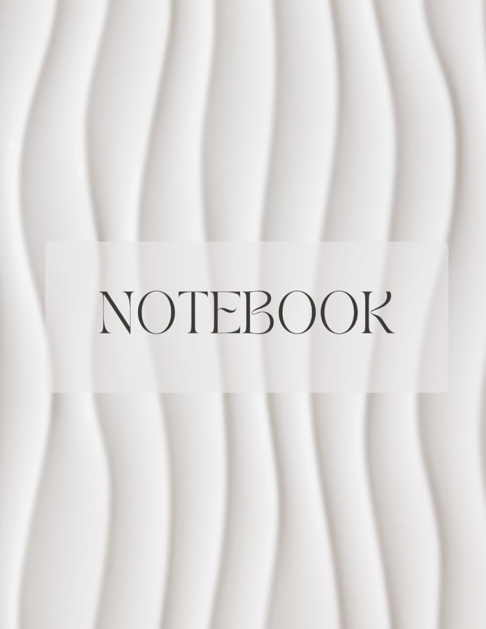 ler totalmente Tranquil Tones Notebook, Aesthetic Off White, 100 Pages, Lined, 8.5 x 11 in, For Professional and Personal Daily Use