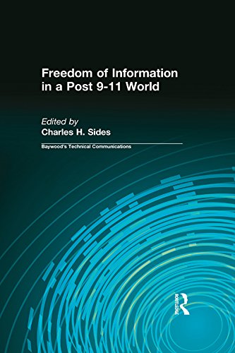 ler totalmente Freedom of Information in a Post 9-11 World (Baywood's Technical Communications) (English Edition)