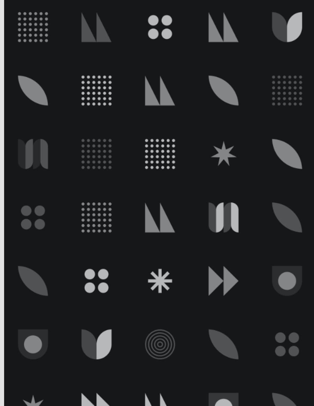 Notebook: black and white pattern art large size journal baixar livro de graça
