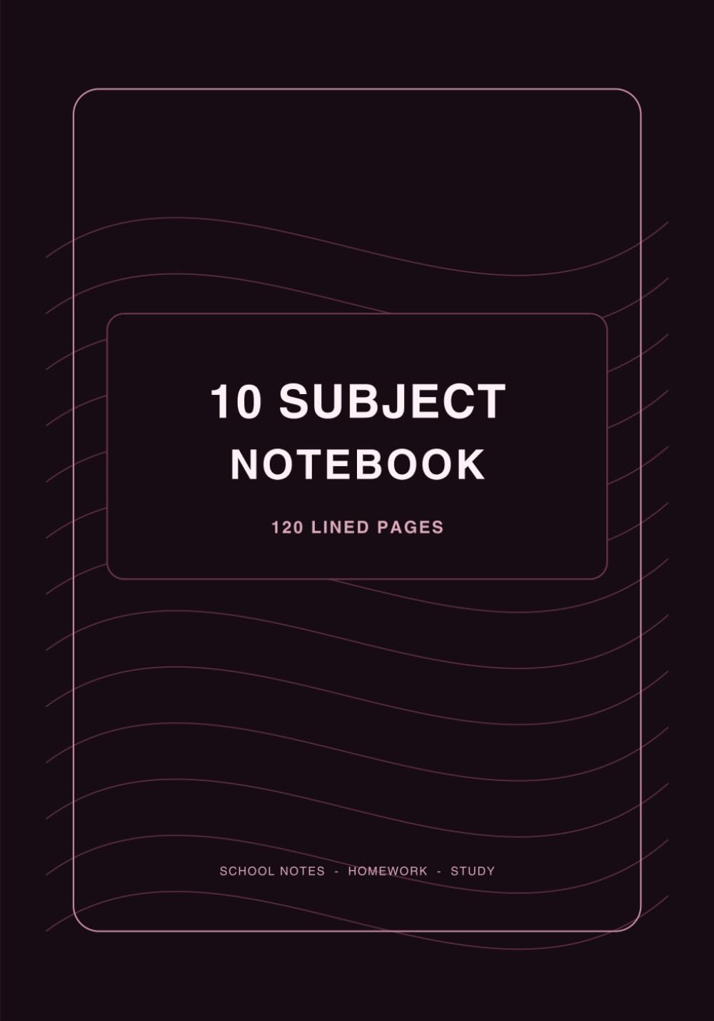 Minimalist 10 Subject Notebook: 120 Pages | Simple School Notebook for Classes, Homework and Study Notes (Portuguese Edition) baixar livro de graça