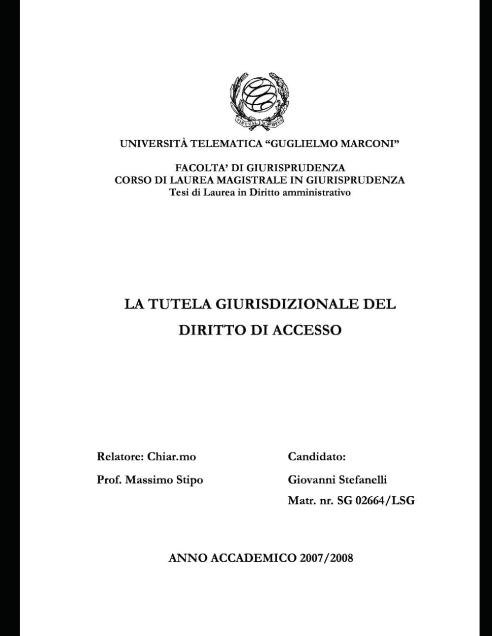 ler totalmente LA TUTELA GIURISDIZIONALE DEL DIRITTO DI ACCESSO