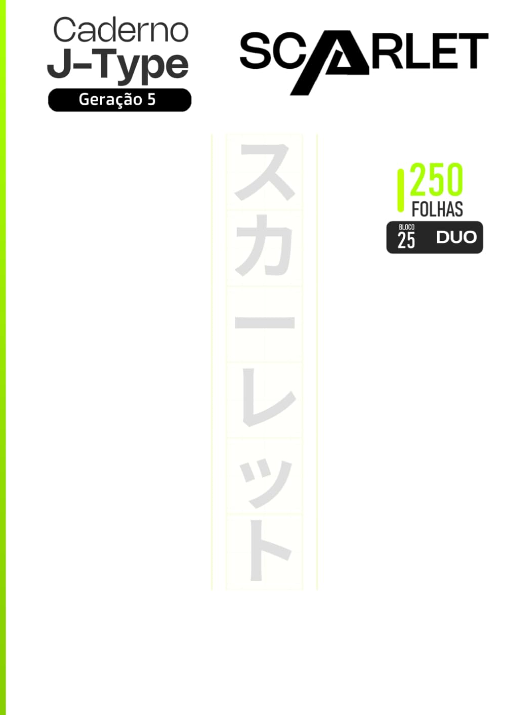 Caderno JType Geração 5 - Scarlet: Verde claro (Portuguese Edition) baixar o livro de graça