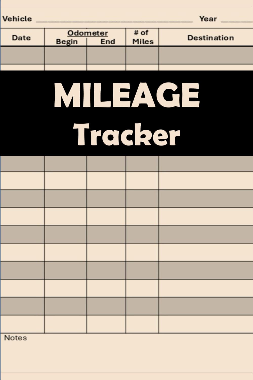 ler totalmente Mileage Tracker: Vehicle Mileage Logbook, Automobile Odometer Tracker and Record Book for Small Business and Personal Taxes